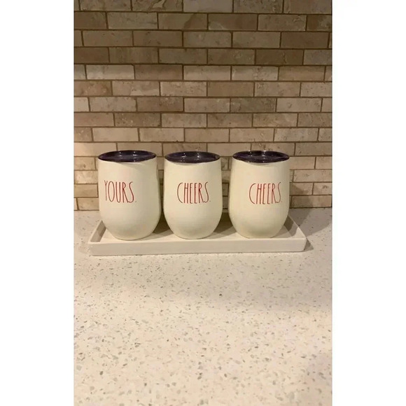 Rae Dunn wine tumbler set - Picture 1 of 12